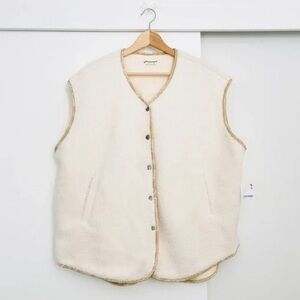 NWT Free People Outlaw Sherpa Vest